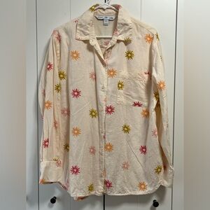 Old Navy Linen Blend Blouse Oversized size M